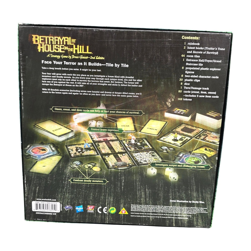 Avalon Hill Betrayal at the House on the Hill 2nd Ed Game & TowerRex Organizer - Picture 8 of 16